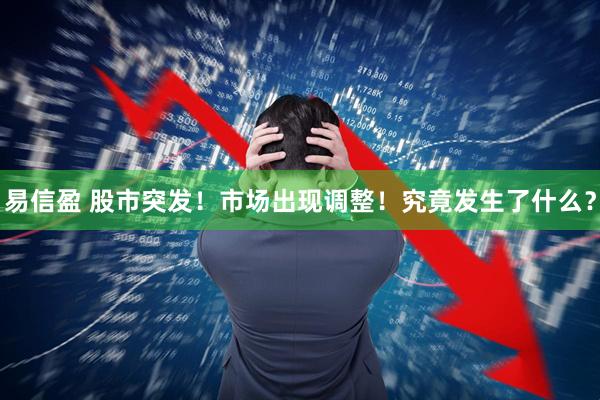 易信盈 股市突发！市场出现调整！究竟发生了什么？