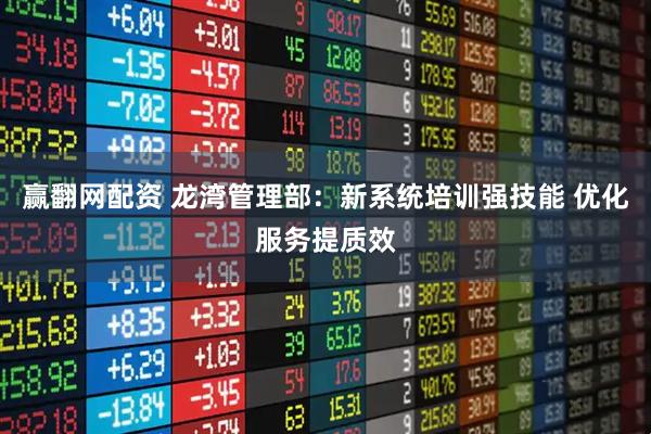 赢翻网配资 龙湾管理部:新系统培训强技能 优化服务提质效