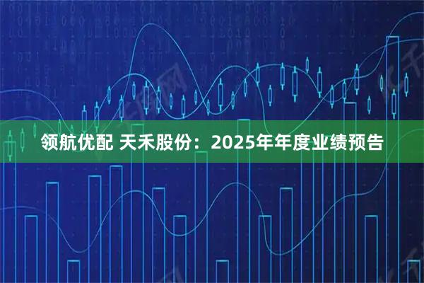 领航优配 天禾股份：2025年年度业绩预告